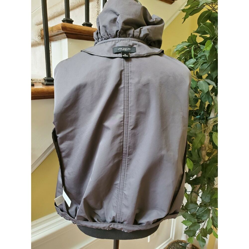 ANN TAYLOR Charcoal Full Zip Jacket Size M - Picture 7 of 10